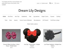 Tablet Screenshot of dreamlilydesigns.com